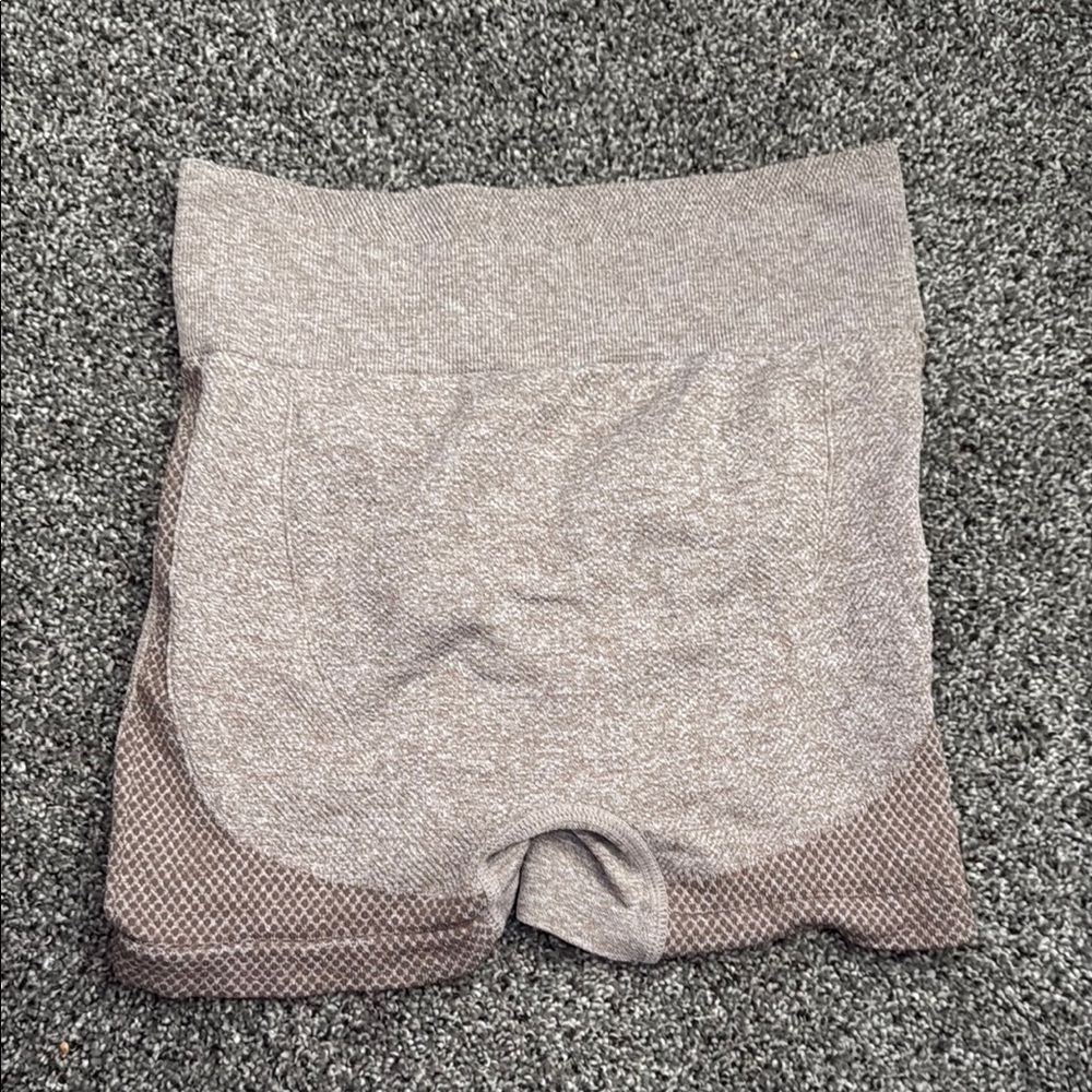 Chic Gray High-Waisted Shorts